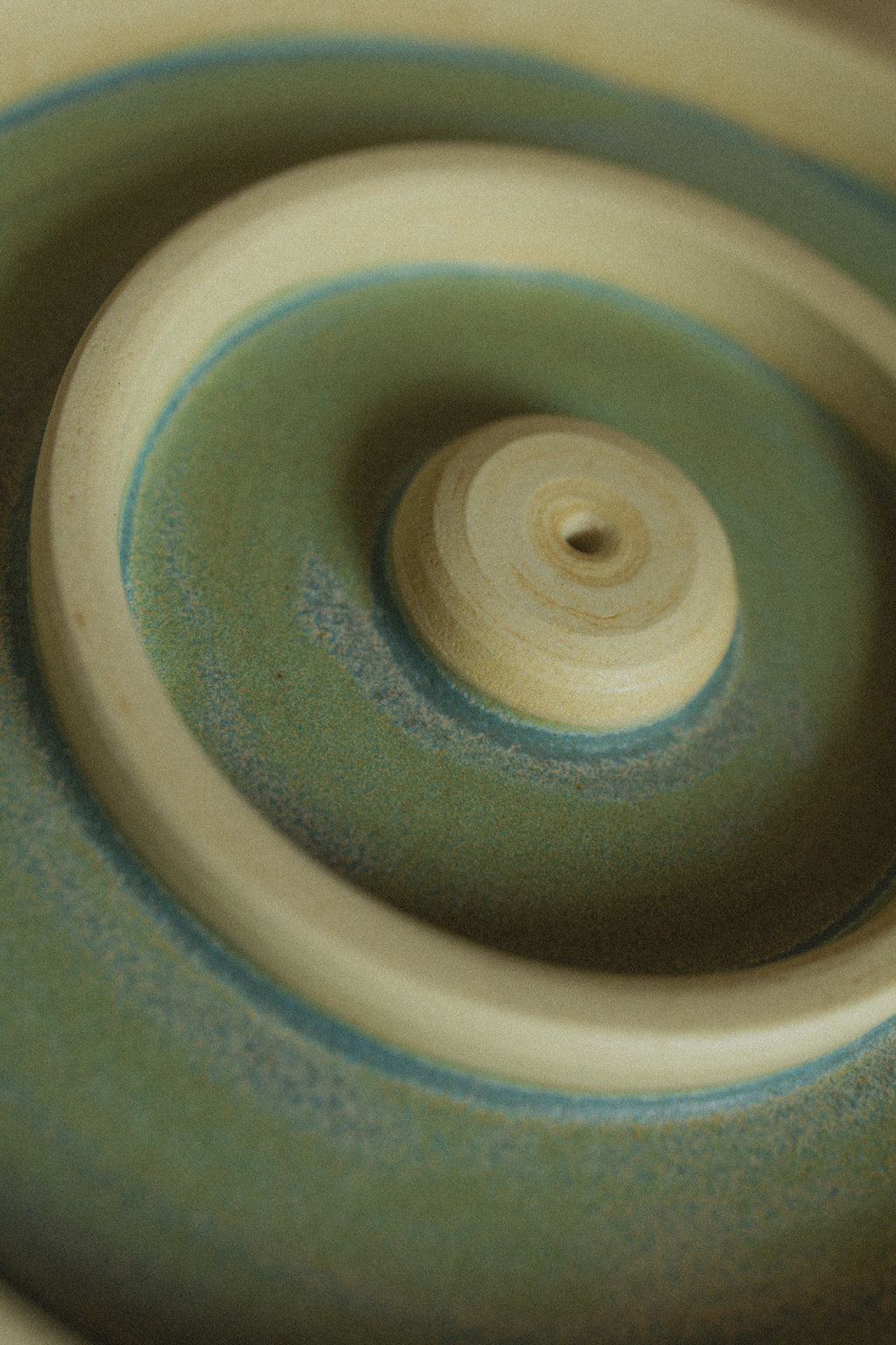 Incense Holder - light blue and green
