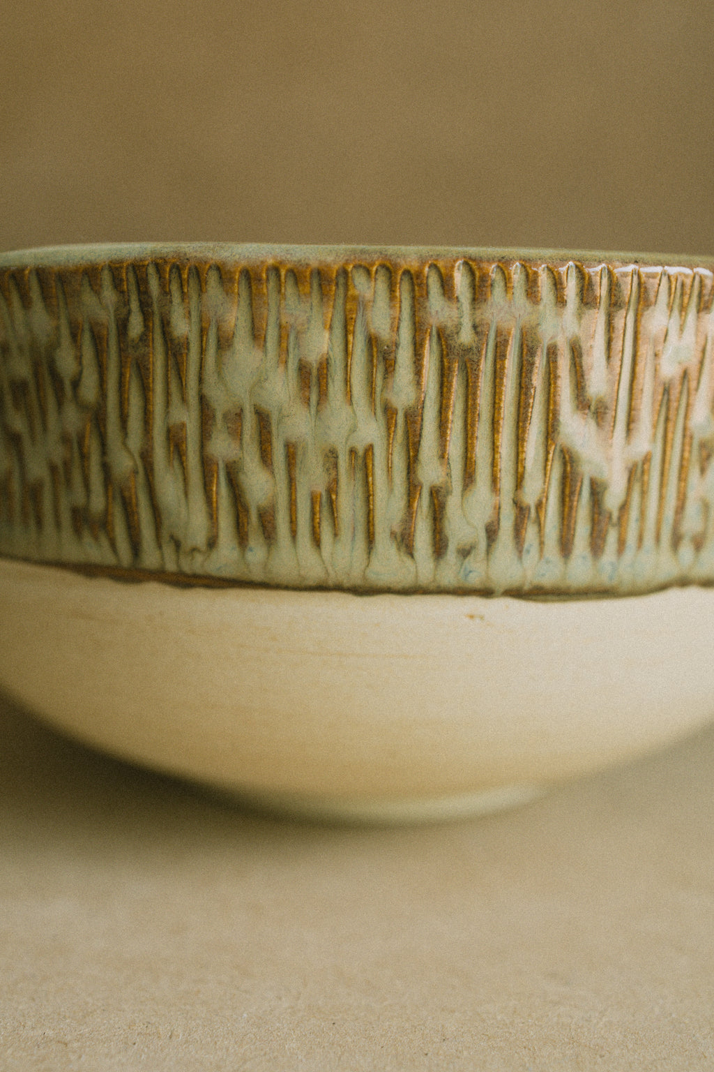 Matcha Bowl — Oxidized Aqua
