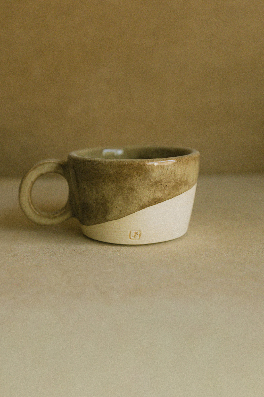 Espresso cup — cork glaze