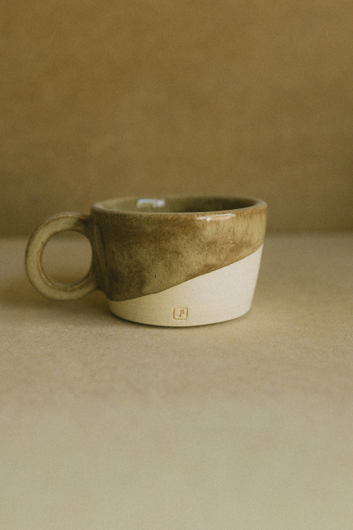 Espresso cup — cork glaze