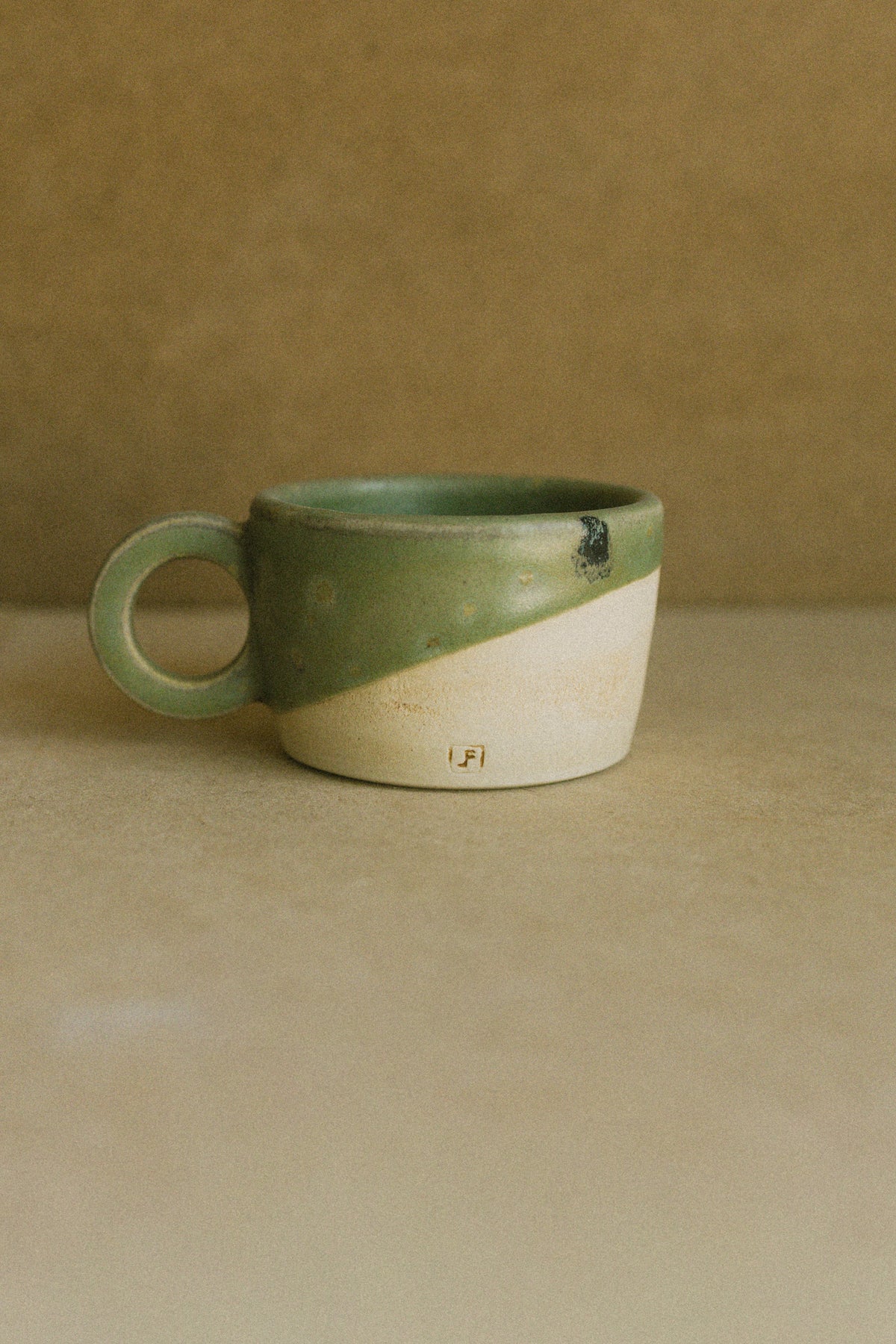 Espresso Cup — Speckled Green