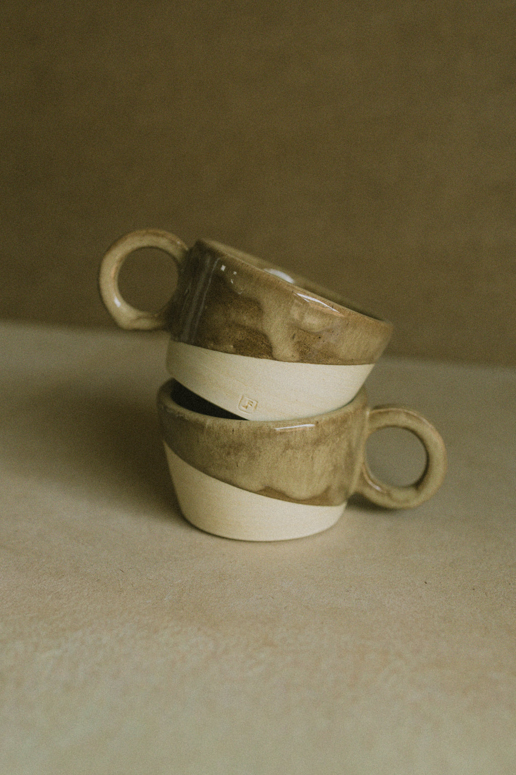 Espresso cup — cork glaze