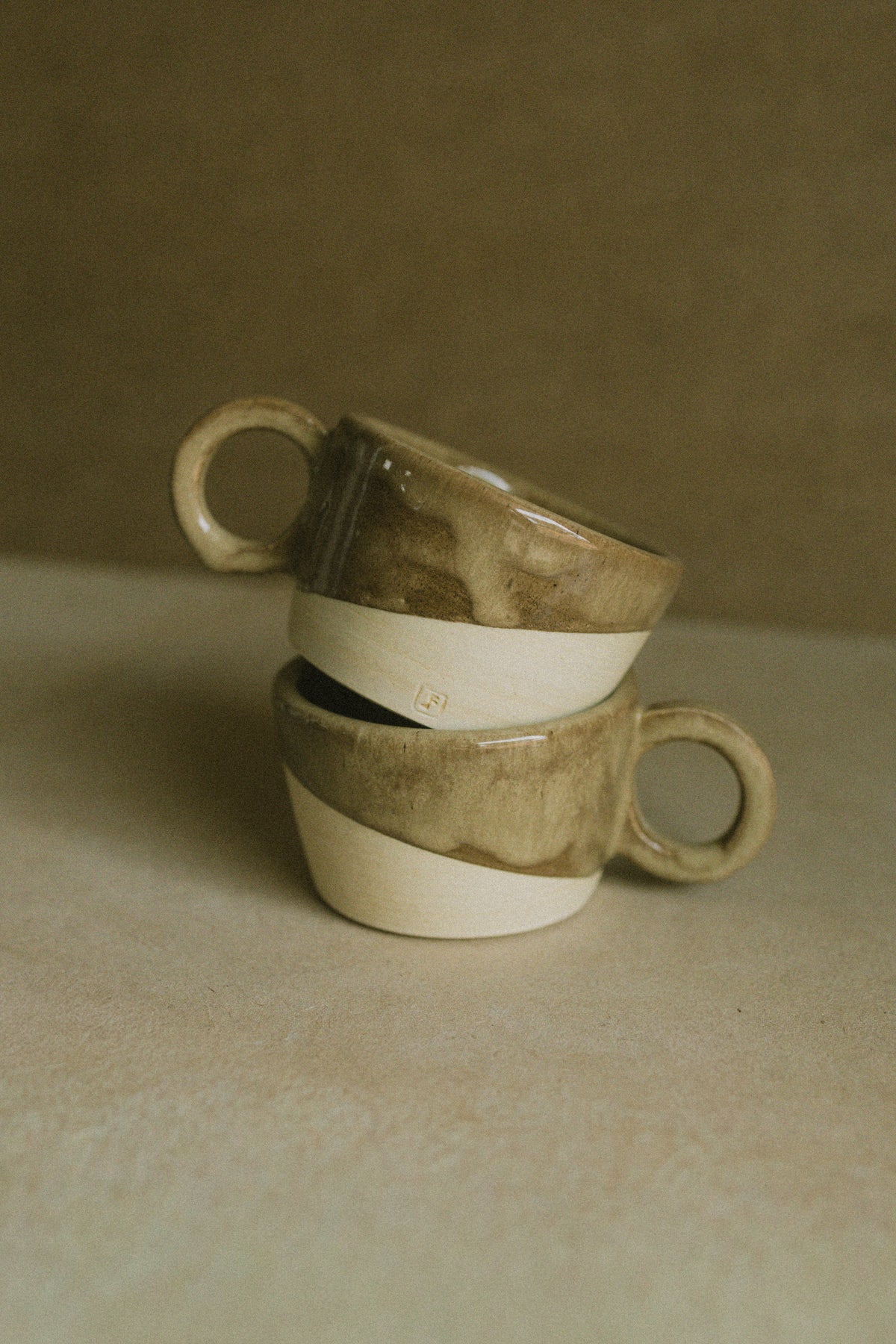 Espresso cup — cork glaze